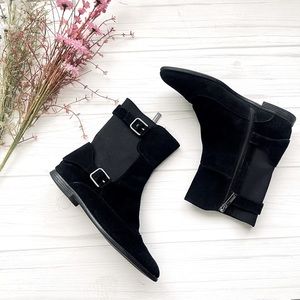 Calvin Klein Mens Wear Inspired Ankle Boot Booties Flats Black